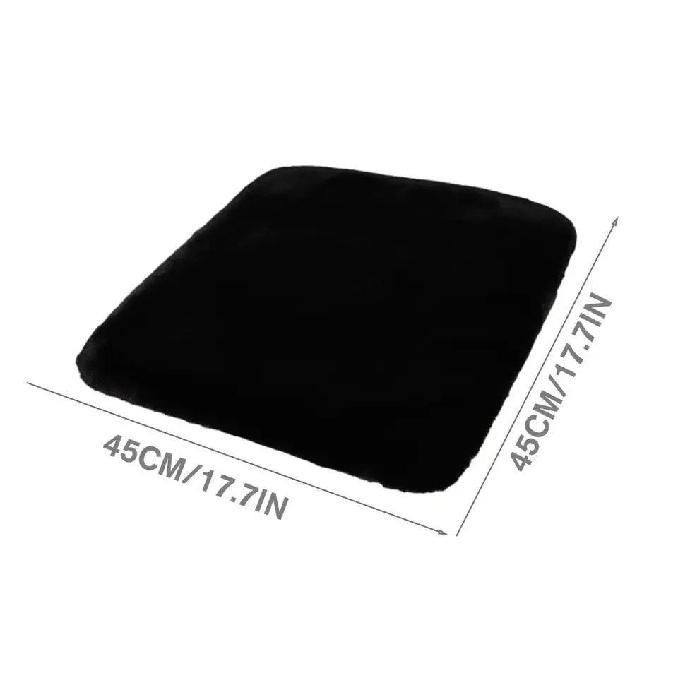 Universal Car Winter Plush Warmth Seat Cushion Imitation Rabbit Fur Auto Seat Cover Thick Plush Soft Anti-slip Protection Pad