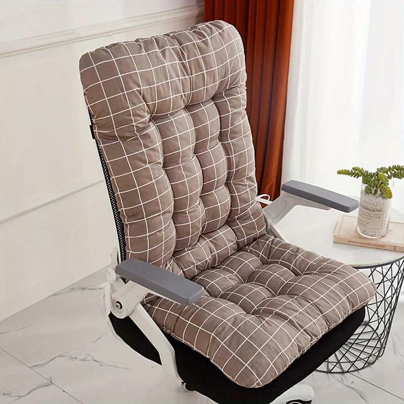 Ergonomic Office Chair Cushion with Integrated Backrest Support - Suitable for Multifunctional Use of Home and Car Seats