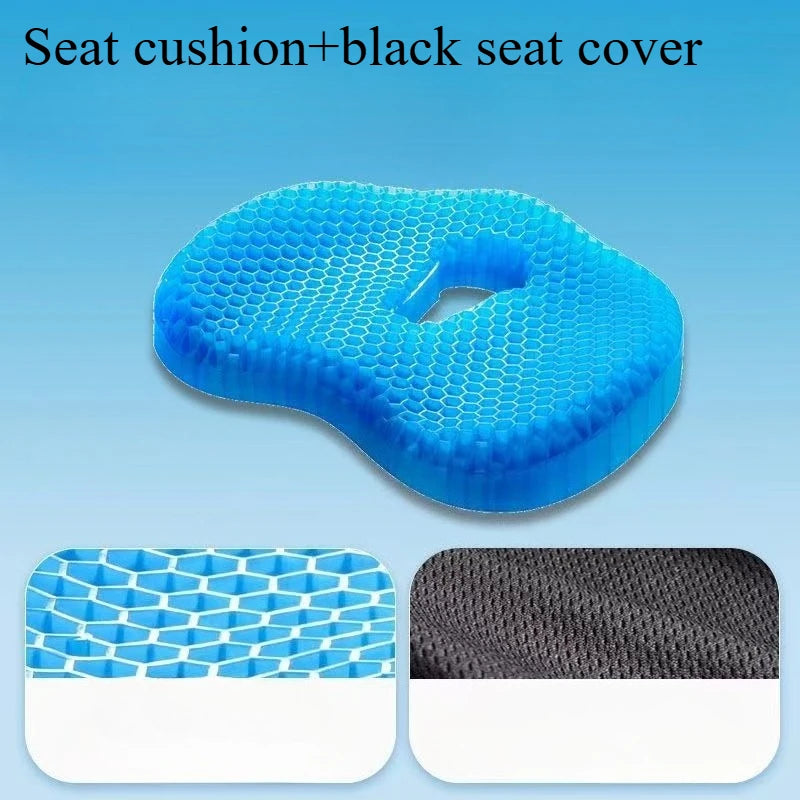 Gel U-shaped Seat Cushion,for Long Sitting Comfortable Soft Gel Seat Cushion,Multifunctional Ergonomic Fit Chair Cushion