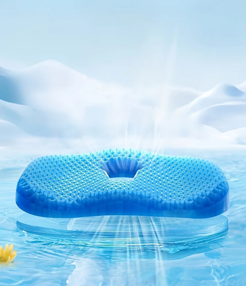 Gel U-shaped Seat Cushion,for Long Sitting Comfortable Soft Gel Seat Cushion,Multifunctional Ergonomic Fit Chair Cushion