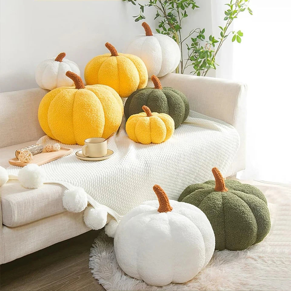 New Pumpkin Pillow Creative Special-Shaped Sofa Cushion Halloween Teddy Fleece Funny Plush Pillow Party Home Decor for Children