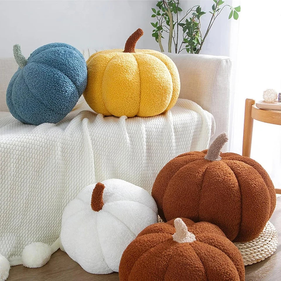 New Pumpkin Pillow Creative Special-Shaped Sofa Cushion Halloween Teddy Fleece Funny Plush Pillow Party Home Decor for Children