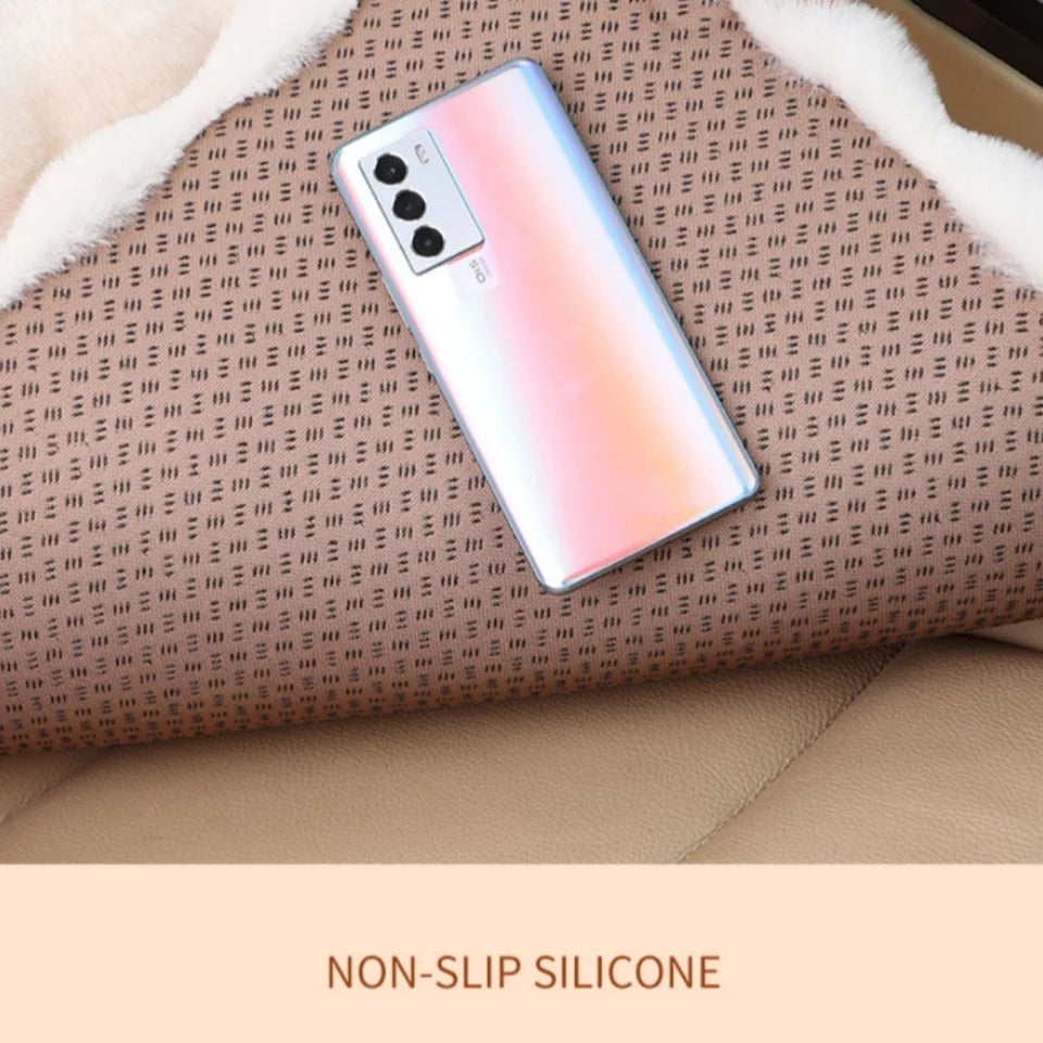 1pcs Car Seat Cushion Universal Winter Thick And Warm Car Bubble Velvet Seat Cushion Cover Auto Interior Supplies