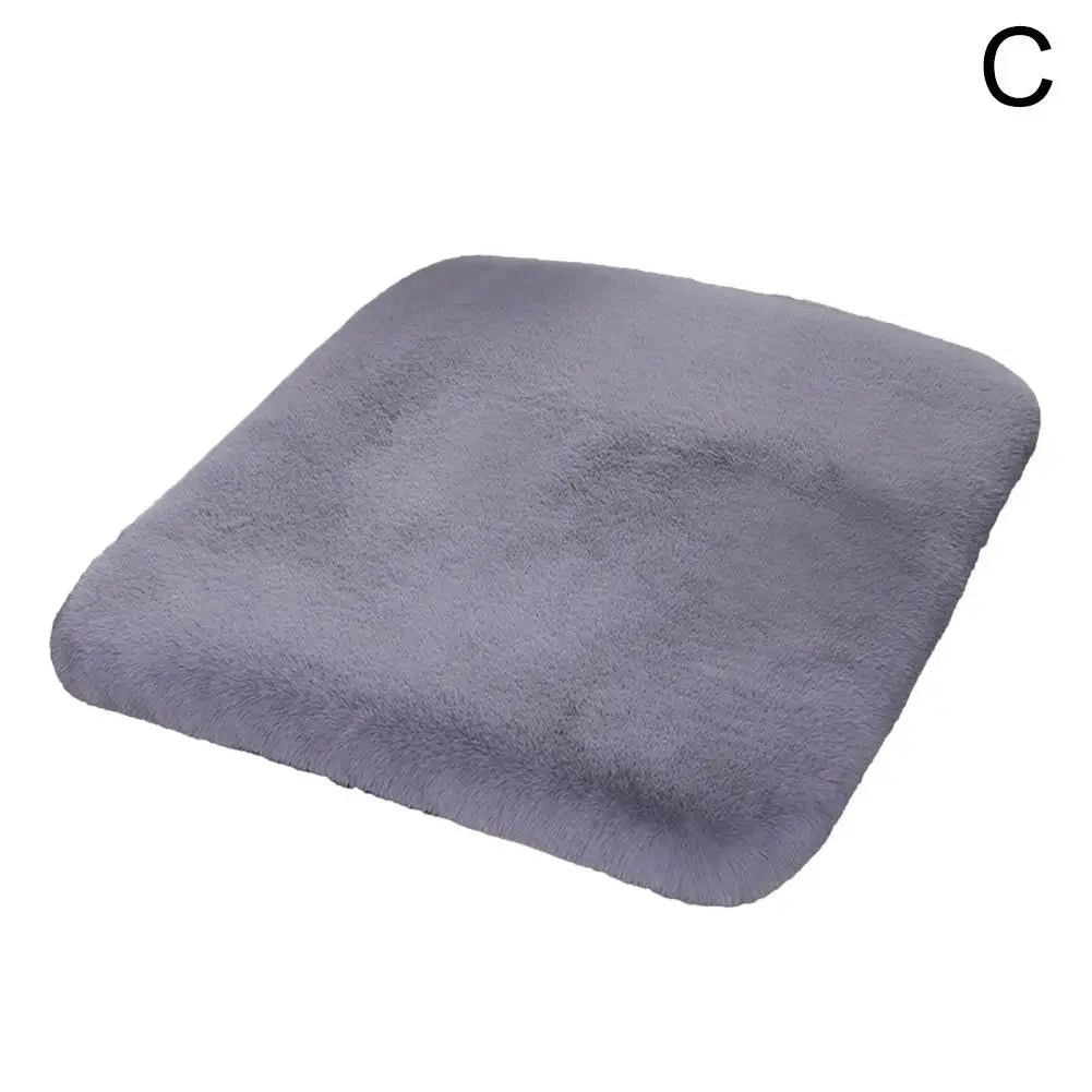 Universal Car Winter Plush Warmth Seat Cushion Imitation Rabbit Fur Auto Seat Cover Thick Plush Soft Anti-slip Protection Pad