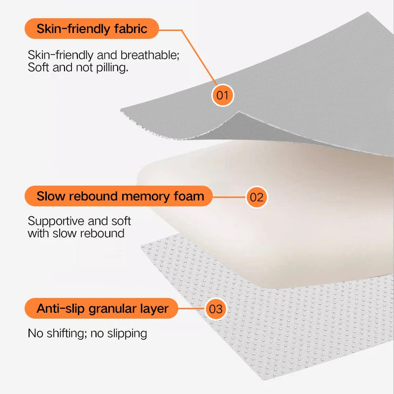 Car Cushion Office Chair Cushion Memory Foam Padding Wheelchair Armchair Cushions Pouf Decorative Sofa Rocking Desk Chairs Home