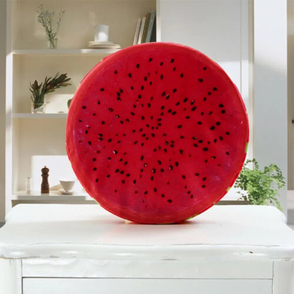 33cm Cushion Fruit Shape For  In-bed Reading And Watching Back And Head Pillow Round Cushion Lint-free