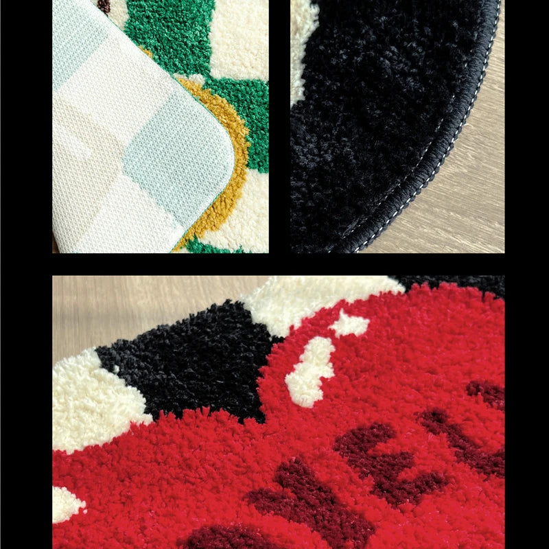 Lovely Tufting Seat Cushion Soft Round Square Floral Coffee Egg Chair Sofa Pad Home Office Warm Decor for Autumn Winter 40x40cm