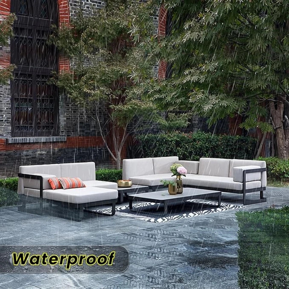 Custom Outdoor Waterproof Cushion Bench Cushions 50D High Density Sofa Seat Pad for Garden Lounger Beach Chair Balcony Sofas