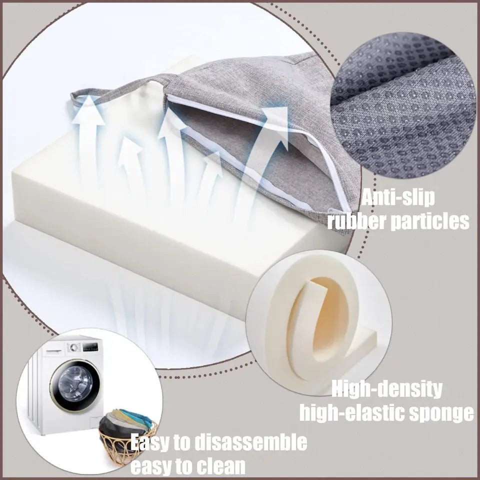 Custom Outdoor Waterproof Cushion Bench Cushions 50D High Density Sofa Seat Pad for Garden Lounger Beach Chair Balcony Sofas