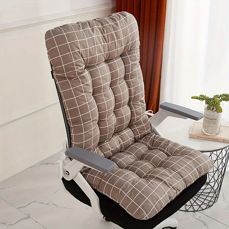 Ergonomic Office Chair Cushion with Integrated Backrest Support - Suitable for Multifunctional Use of Home and Car Seats